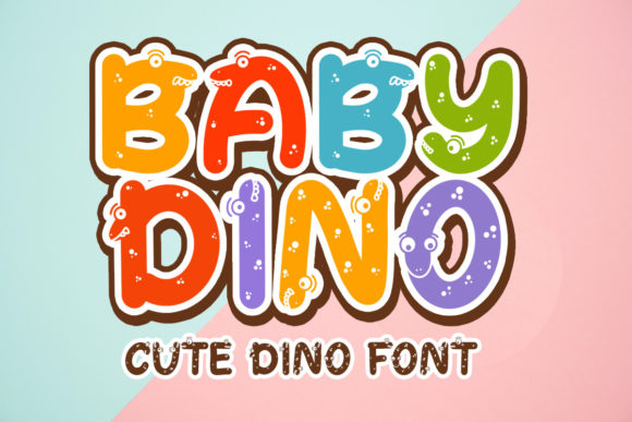 Baby Dino: A Playful Display Font for Campaigns