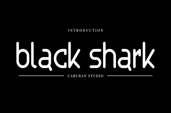 Black Shark: A Display Font for Bold Editorial Statements