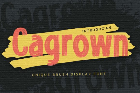 Cagrown Font: A Signature Brush Display Typeface for Digital Branding