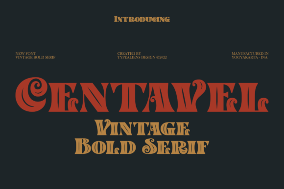 Centavel: The Bold Vintage Font for Crafters