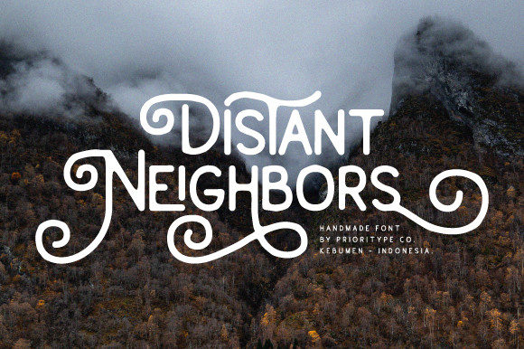 Distant Neighbors: A Display Font for Modern Editorial Design