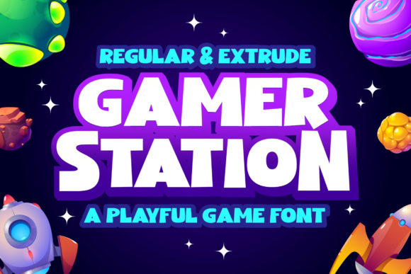 Gamer Station: A Bold Display Font for Editorial Personality