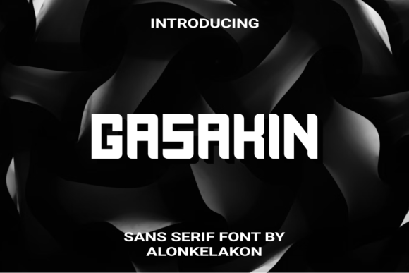 Gasakin: A Bold Display Font for Modern Digital Branding