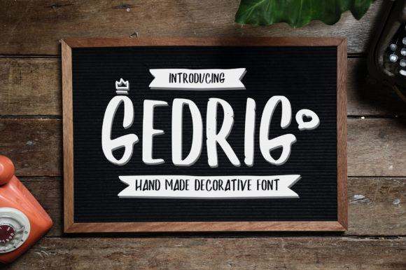 Gedrig: A Display Font for Practical Business Branding