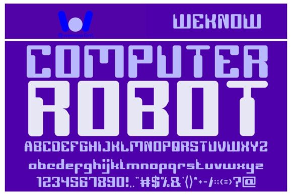 How Computer Robot Font Brings Digital Cool to Online Projects