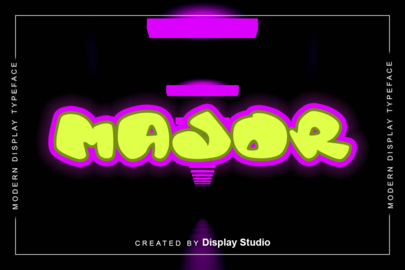 Major Font: A Graffiti-Inspired Display Typeface for Bold Marketing