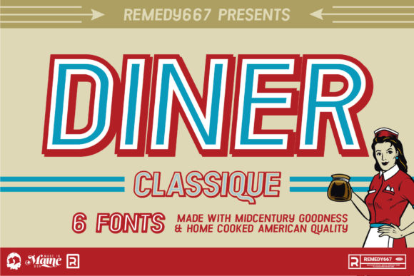 The Diner Classique Typeface: A Retro Ally for Editorial Design