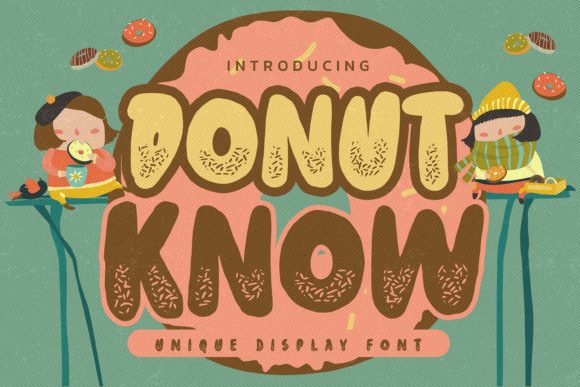 The Donut Know Font: A Handmade Typeface for Crafts and Products