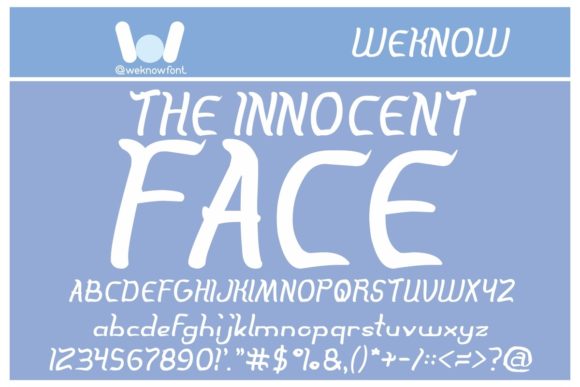 The Innocent Face: A Modern Display Font for Digital Marketing
