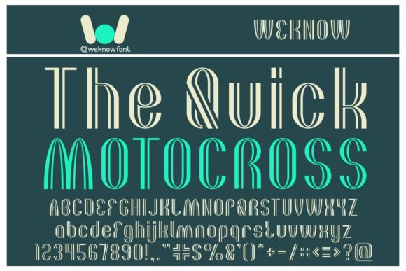The Quick Motorcross: A Display Font Built for Marketing Impact