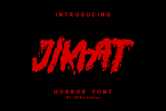 Using Jimat: A Rough and Textured Horror Display Font for Real Branding Projects