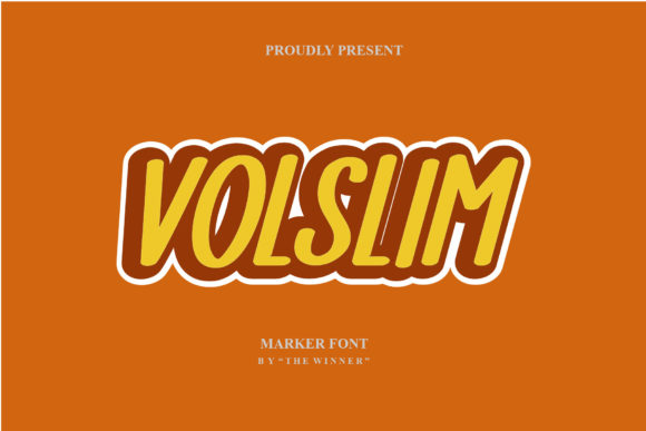 Volslim: A Marker Display Font for Creative Hands